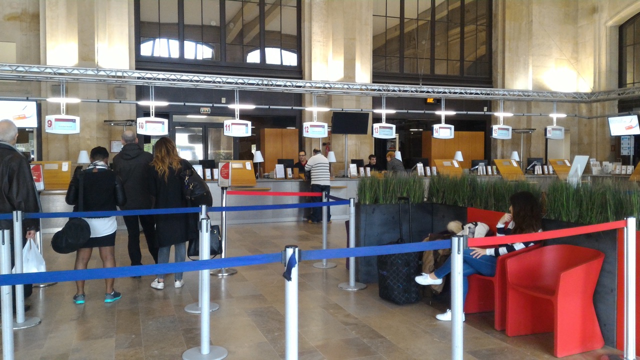Gare d'Austerlitz ticket office 票務處