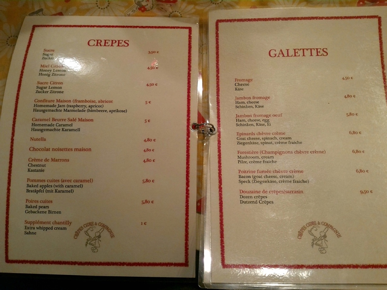 法國艾克斯普羅旺斯 可麗餅店 Crepes Cidre